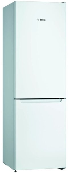 Хладилник с фризер KGN36NWEA SER2 FS, клас E, 302 л. общ обем, свободностоящ, 235 kWh/годишно, Multi Airflow система, LED вътрешно осветление, NoFrost, бял