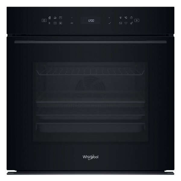 Фурна за вграждане Whirlpool WOI78PT1SBA, клас A+, 73л. обем, FlexiClean, 8 функции, технология 6th Sense, черна