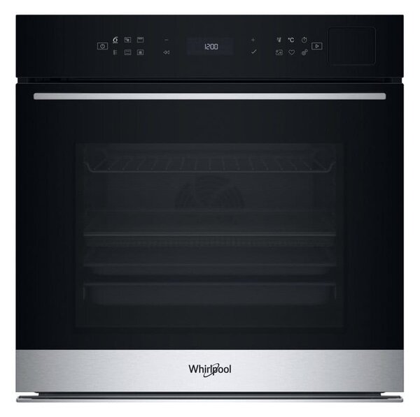 Фурна за вграждане Whirlpool WOI7A8PT1SXA, клас A+, 73л. обем, Ready2Cook, ForcedAir, Steam Sense, черна