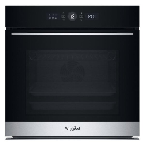 Фурна за вграждане Whirlpool WOI5S8HM0SXA, клас A+, 73л. обем, технология 6th Sense, функция Ready2Cook, черна