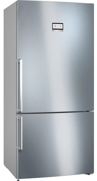 Хладилник с фризер Bosch KGN86AIDR SER6, клас D, 631 л. общ капацитет, свободностоящ, 246kWh/ годишно разход на енергия, VitaFresh XXL, инокс