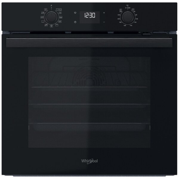 Фурна за вграждане Whirlpool OMR58HU1B, клас А+, 71л. обем, интелигентно почистване, черна