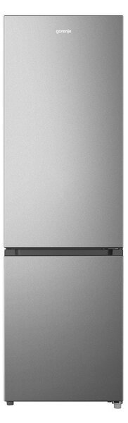 Хладилник с фризер Gorenje NRK418EES4, клас E, 255л. общ обем, свободностоящ, 215kWh/годишно разход на енергия, CrispZone, FastFreeze, инокс