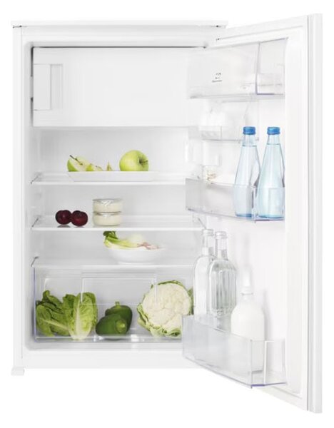 Хладилник Electrolux LFB2AE88S1, клас E, 124 л. общ обем, за вграждане, 143 kWh/годишно разход на енергия, OptiSpace, бял