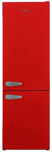 Хладилник с фризер Finlux FXCA 31310 REE RETRO, клас E, 268 л. общ обем, свободностоящ, 221 kWh/годишно, LED осветление, червен