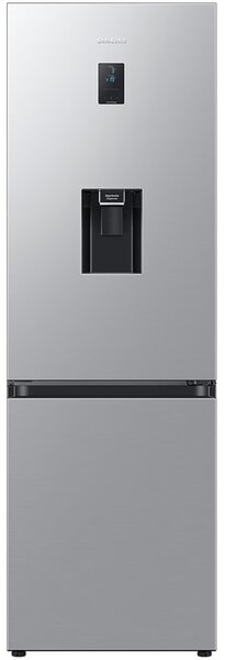 Хладилник с фризер Samsung RB34C652ESA/EF, клас E, 341л. общ обем, свободностоящ, 254kWh/годишно, технология SpaceMax, тeхнология All-Around Cooling, инокс