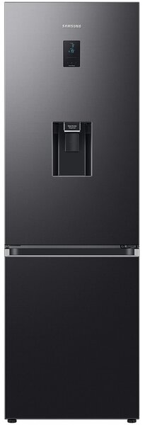 Хладилник с фризер Samsung RB34C652EB1/EF, клас E, 341л. общ обем, свободностоящ, 254kWh/годишно, технология SpaceMax, тeхнология All-Around Cooling, черен