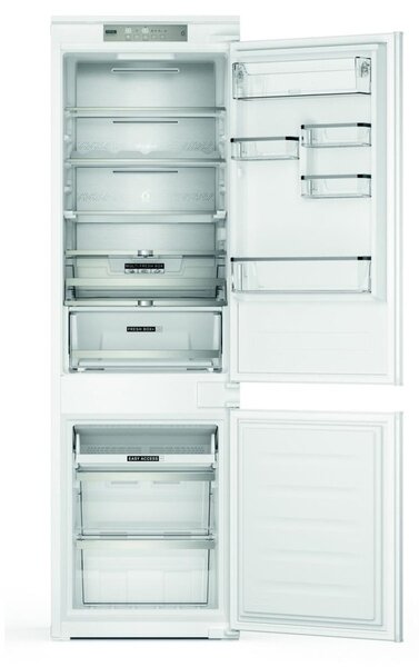 Хладилник с фризер Whirlpool WHC18 T573, клас D, 250 л. общ обем, за вграждане, 179 kWh/годишно, No Frost, LED осветление, бял