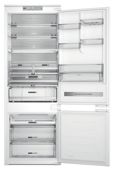 Хладилник с фризер Whirlpool WH SP70 T242 P, клас D, 394 л. общ обем, свободностоящ, 205 kWh/годишно, Total No Frost, бял