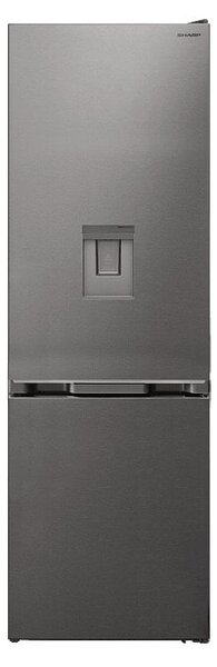Хладилник с фризер Sharp SJ-NBA21DMDIE, клас E, 331 л. общ обем, свободностоящ, 250kWh/годишно, No Frost, инокс