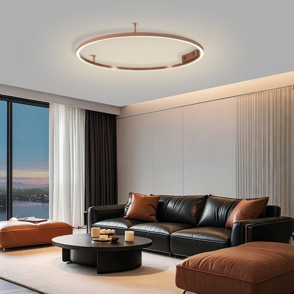 Immax NEO 07326-80C-LED Димируемо таванно осветително тяло FINO LED/55W/230V 80 см Tuya розово злато + дистанционно управление