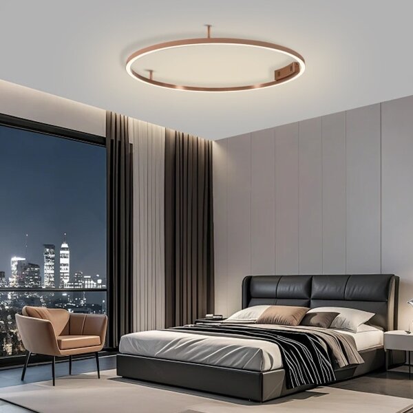 Immax NEO 07326-80C-LED Димируемо таванно осветително тяло FINO LED/55W/230V 80 см Tuya розово злато + дистанционно управление
