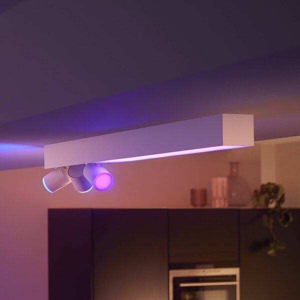 Philips Hue Centris LED прожектор за таван, бял, 3 светлини, RGB CCT