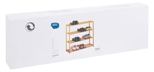 Стойка за обувки от масивен орех в естествен цвят – Premier Housewares