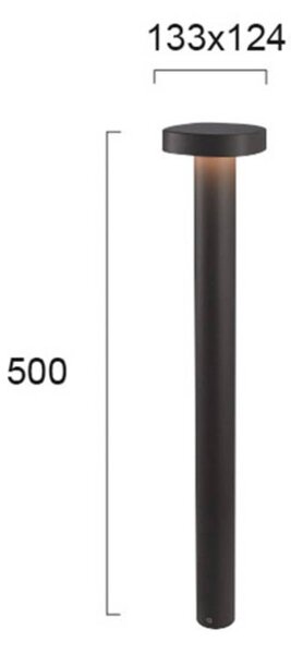 LED лампа за пиедестал Onda, IP54, височина 50 cm