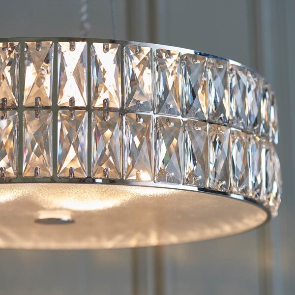 Endon 76513 - LED полилей с кабелно окачване VERINA 5xLED/5W/230V лъскав хром
