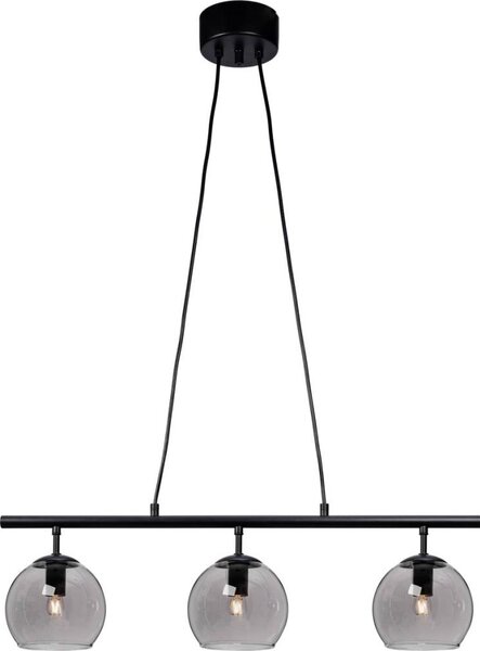 Cottex T2493SVG - Полилей на кабел CAPELLA 3xE14/40W/230V опушено/черно