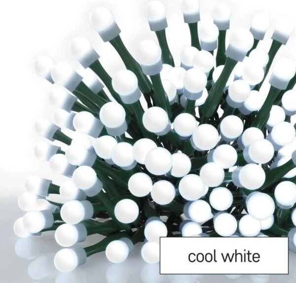 Външна LED гирлянда 80xLED/8 функции 13m студено бяла IP44