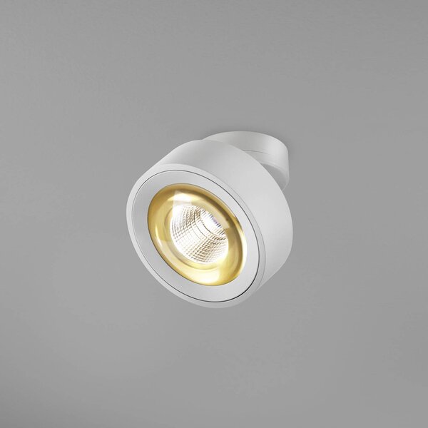 Прожектор Egger LED Clippo Optic, бял/златист, Ø 12 cm, DTW