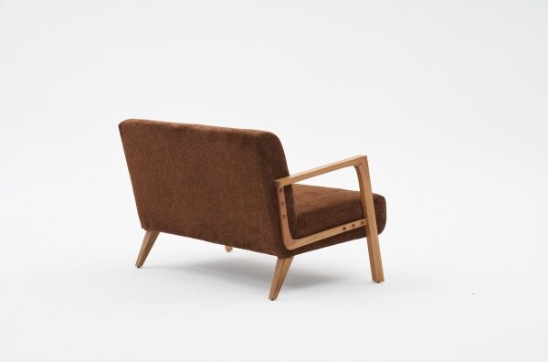 Двуместен диван TUMI, кафяв