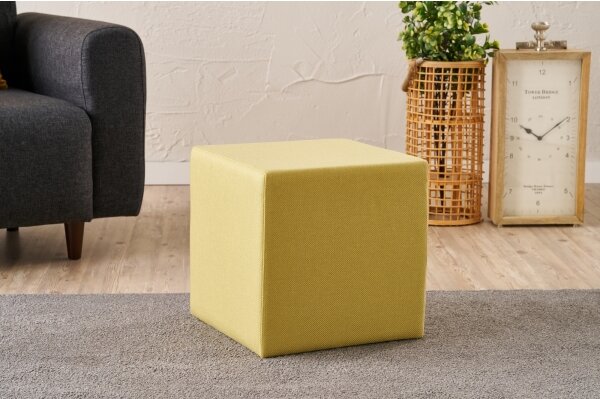 Табуретка CUBI 40x40 см жълта