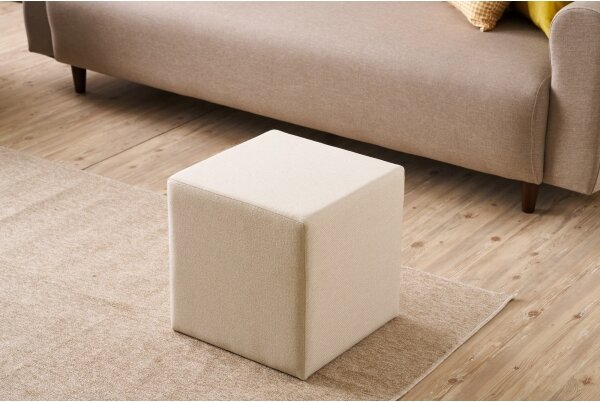 Табуретка CUBI 40x40 см кремава