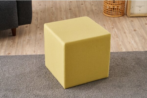 Табуретка CUBI 40x40 см жълта