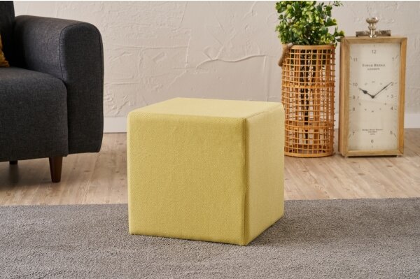 Табуретка CUBI 40x40 см жълта