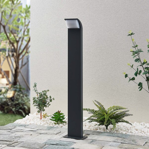 Lucande LED осветление за пътеки Tinna, 80 cm, антрацит, IP65, Черен, Алуминий, Модерен