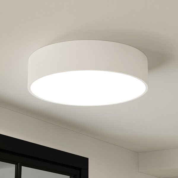 Arcchio LED лампа за таван Noabelle, Ø 40 cm, бяла, метал, Затъмняване, Бял, Кухня, Метал, Модерен
