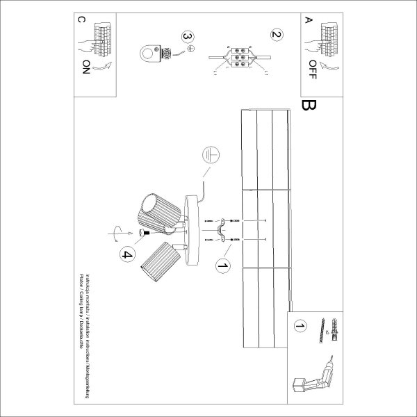 Brilagi - LED точково осветително тяло CRESTO 3xGU10/10W/230V тюркоаз