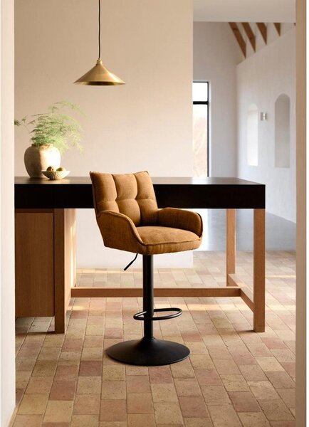 Оранжеви бар столове в комплект от с регулируема височина 2 бр. Marilla – Unique Furniture