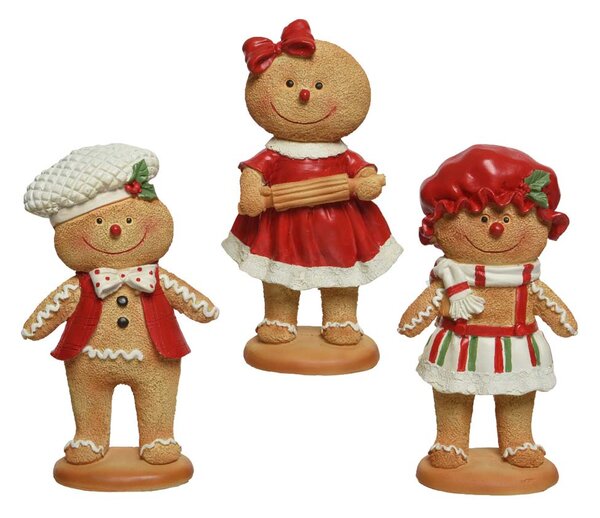 GINGERBREAD КОЛЕДНА ФИГУРА ДЖИНДЖИФИЛОВО ЧОВЕЧЕ 16 СМ АСОРТИ