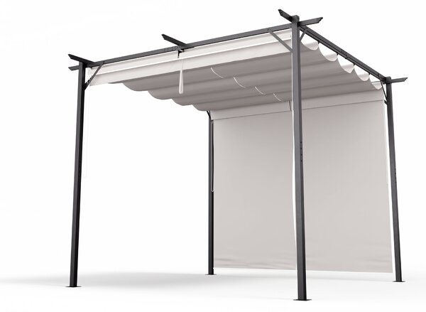 Blumfeldt Pantheon Pergola, пергола, 3 x 3 m, прахово боядисана стомана, устойчива на атмосферни влияния