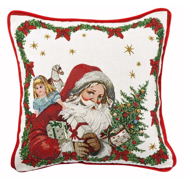 TOY'S FANTASY SANTA КОЛЕДНА ДЕКОРАТИВНА ВЪЗГЛАВНИЦА 45X45 СМ