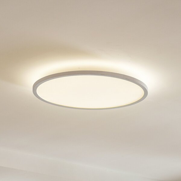 Arcchio LED лампа за таван Brenda, Ø 60 cm, CCT, дистанционно управление, Затъмняване, Бял, Дневна/трапезария, Пластмаса, Модерен