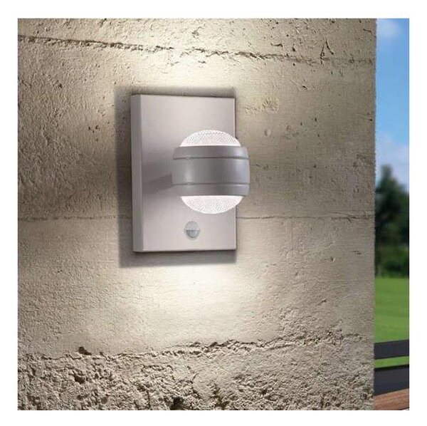Eglo 96019 - LED външно стенно осветително тяло с датчик SESIMBA 1 2xLED/3,7W IP44