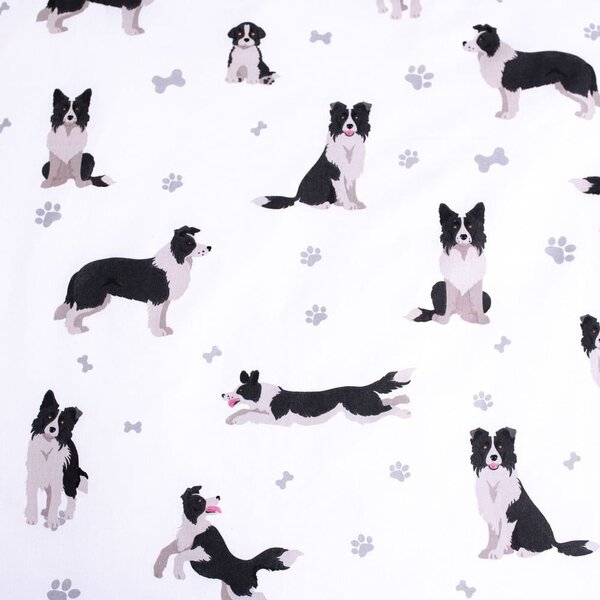 Единично памучно детско спално бельо 140x200 cm Border Collie – Jerry Fabrics