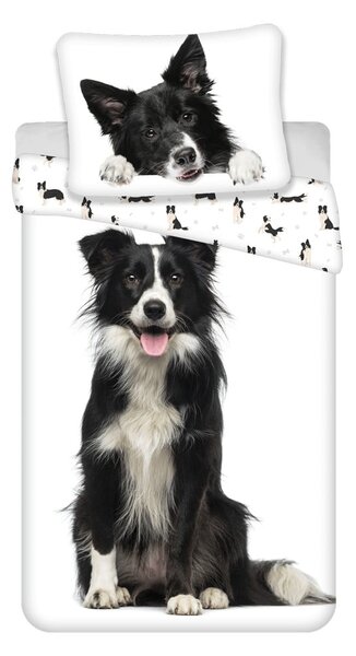 Единично памучно детско спално бельо 140x200 cm Border Collie – Jerry Fabrics