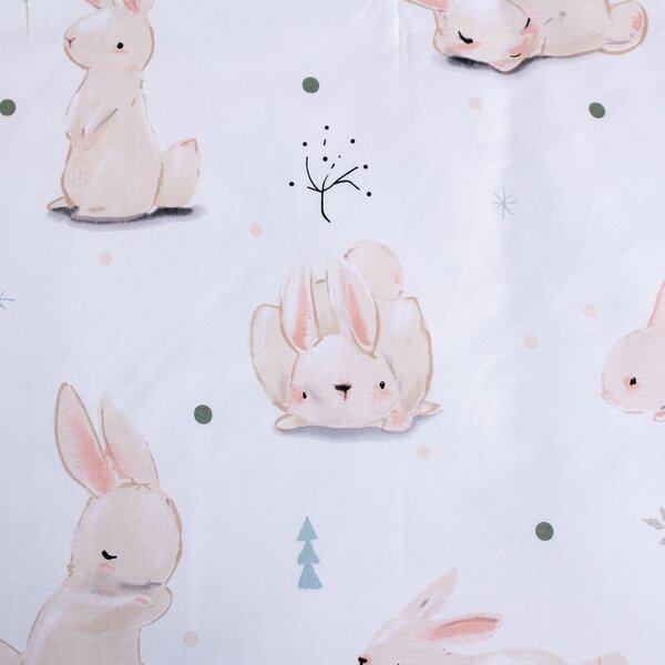 Памучно детско спално бельо за детско креватче 100x135 cm Bunnies – Jerry Fabrics