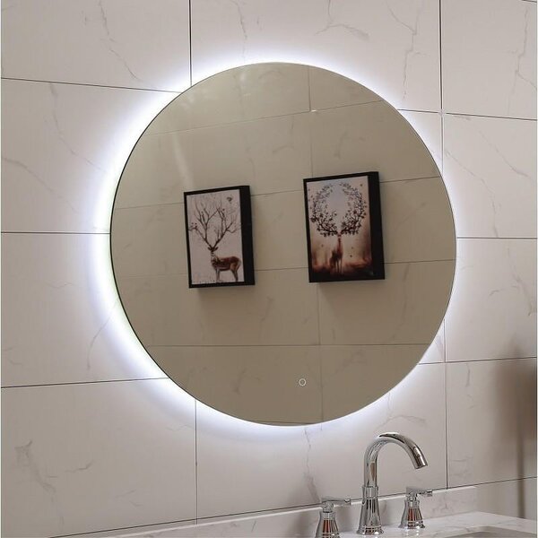 LED огледало за баня ICL 1495, Inter Ceramic, 80х80см, с нагревател, с 3-цвята LED светлина