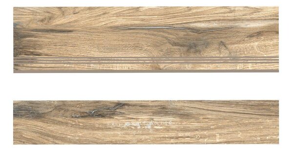 Стъпало от гранитогрес Cherry Wood Beige - стъпало 30 x 120 cm / чело 17 x 120 cm
