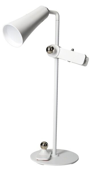 Бяла LED настолна лампа (височина 47,5 cm) 4in1 – Brandani
