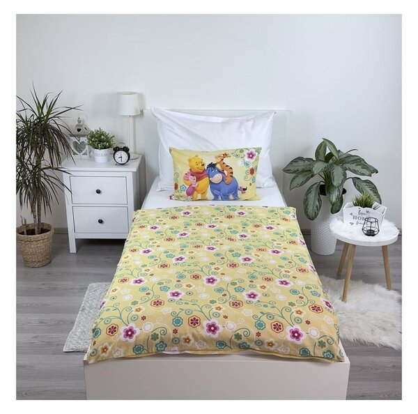 Памучно детско спално бельо за детско креватче 100x135 cm Winnie-the-Pooh – Jerry Fabrics