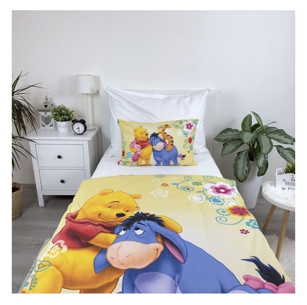 Памучно детско спално бельо за детско креватче 100x135 cm Winnie-the-Pooh – Jerry Fabrics