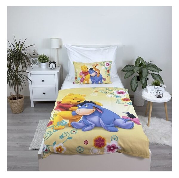 Памучно детско спално бельо за детско креватче 100x135 cm Winnie-the-Pooh – Jerry Fabrics