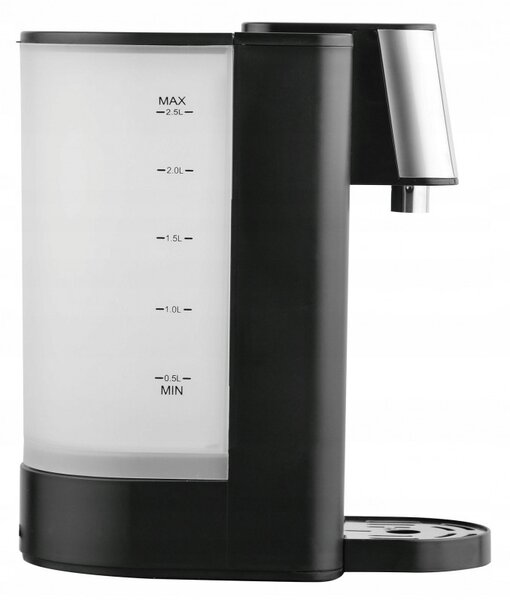 Диспенсър за гореща вода Klausberg KB 7877, 2600W, 2.5l, 95°C, 400-500мл/мин, Индикатор за нивото на вода, CE, RoHS, Черен