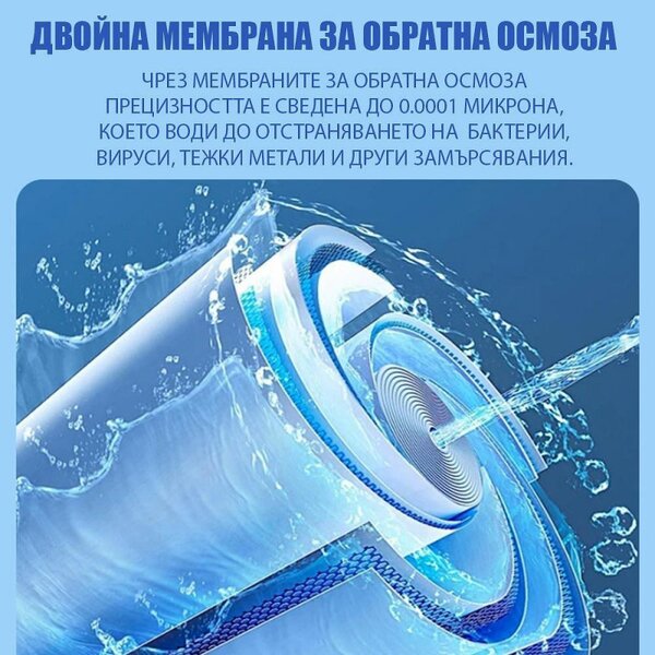 Диспенсър за вода с ледогенератор ELIXIR Ice, 2100W, Затопляне 18 л/ч, Охлаждане 2.5 л/ч, 4-90°C, 3 степенна филтрация, Тъчскрийн, UVC, Компресорен, Тъмносив