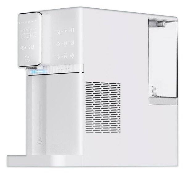 Диспенсър за вода ELIXIR Go 2, 2250W, Затопляне 18л/ч, Охлаждане 3 л/ч, 4-90°C, Газиране, 4 степенна филтрация, Wi-Fi, Тъчскрийн, Компресорен, Бял