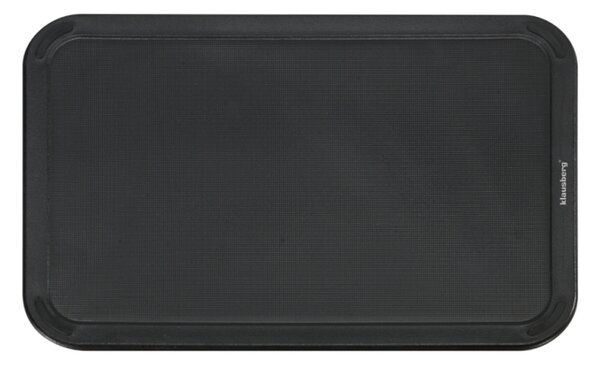 Комплект ножове Klausberg KB 7977, 8 части, Неръждаема стомана, Стойка, Държач за кухненска хартия, Черен